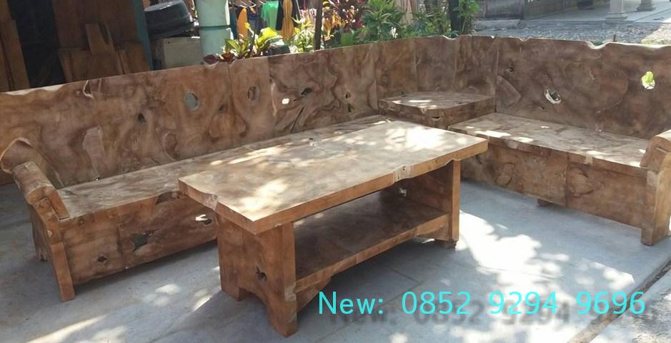  kursi  sudut akar  jati  unik terbaru hanya di Nyonya Furniture