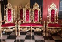 Sofa Pengantin Raja ukiran kepala singa