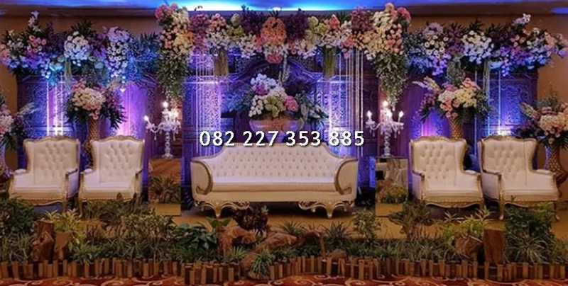 kursi wing chair dekorasi pelaminan mewah
