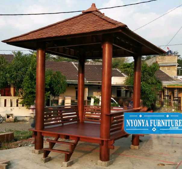 Gazebo kayu kelapa