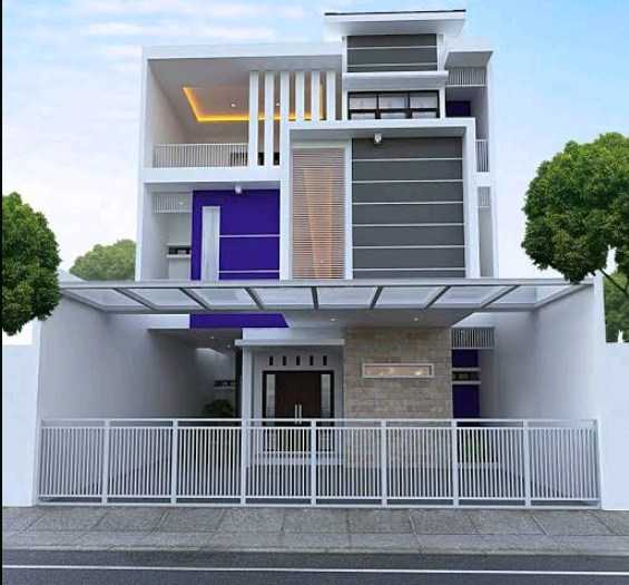 Desain Rumah Minimalis 2 Lantai Tampak Depan