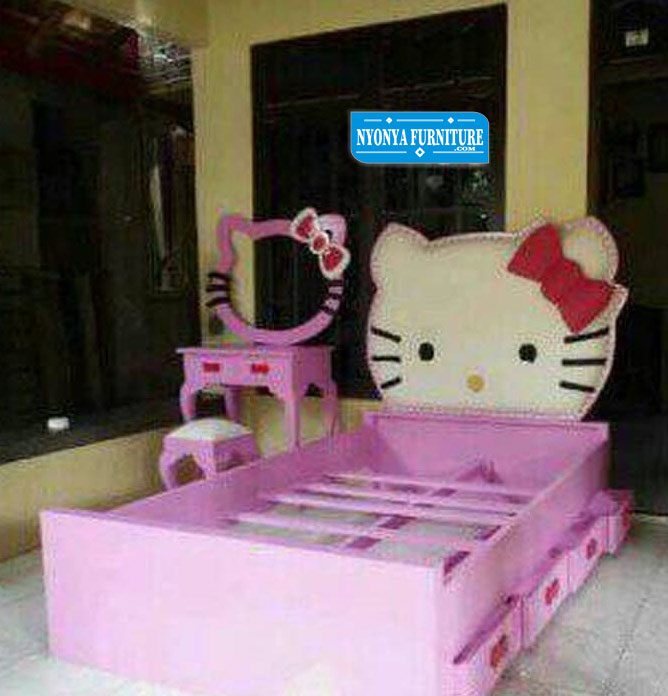 Harga Kamar Set Anak Hello Kitty Murah Nyonya Furniture