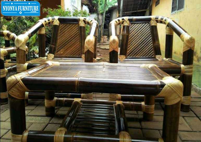  Kursi  Teras  Bambu  Ramah Lingkungan Tersedia Berbagai 