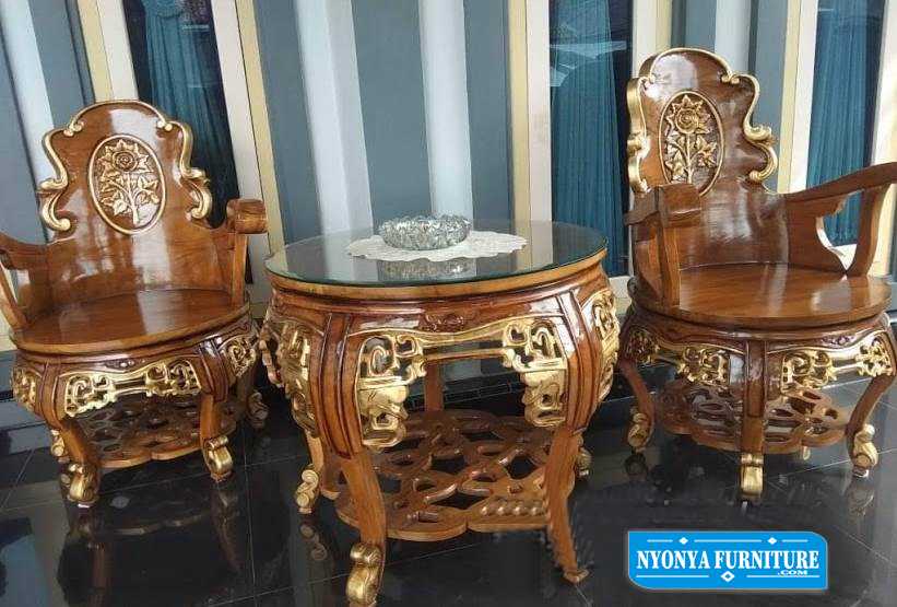  Kursi  Teras  Swanci Versi Nyonya Furniture Termewah