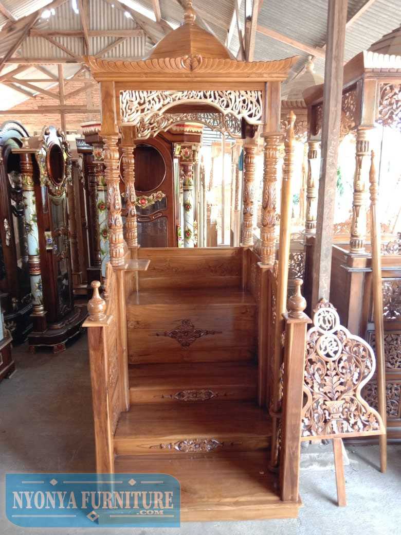 mimbar masjid ukir pintu depan bogor