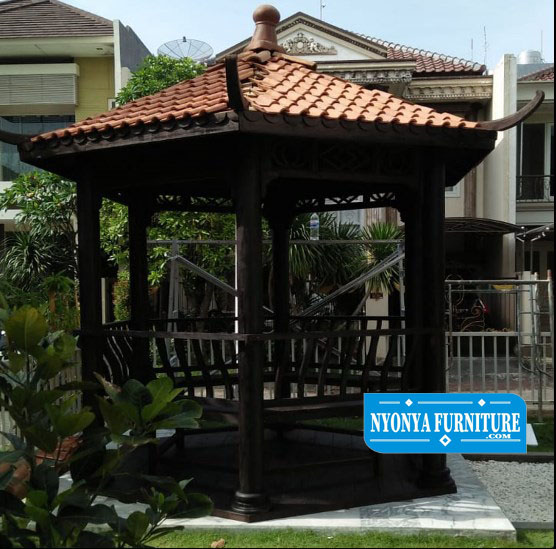 Black gazebo