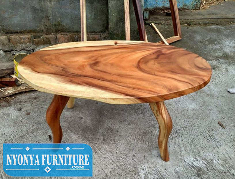 meja makan trembesi lesehan