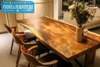 Meja makan trembesi modern Meja makan trembesi modern