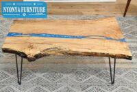 Meja resin blue