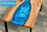 Meja resin ombak Meja resin ombak