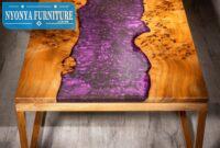 Meja resin purple Meja resin purple
