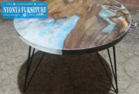 Meja trembesi gray blue