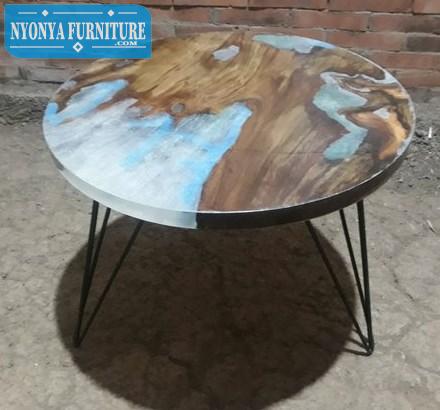 Meja trembesi gray blue