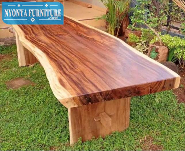 Meja trembesi kayu meh