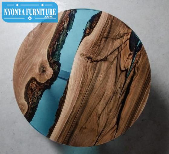 Meja trembesi meja circle