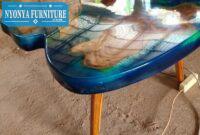 Meja trembesi meja kaki tiga Meja trembesi meja kaki tiga