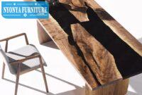 Meja trembesi meja solid hitam Meja trembesi meja solid hitam