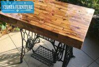 Meja trembesi meja teras kaki besi Meja trembesi meja teras kaki besi