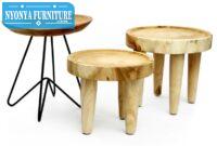 Meja trembesi suar natural wood