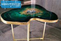 Meja trembesi wonderland resin