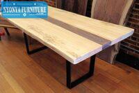 Natural wood table chocolate