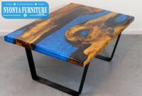 Suar resin meja hollow Suar resin meja hollow