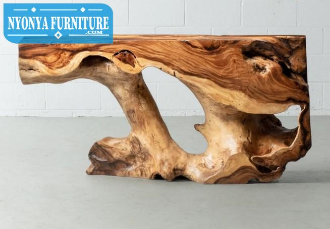 Suar wood console