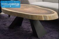 Suar wood oval table
