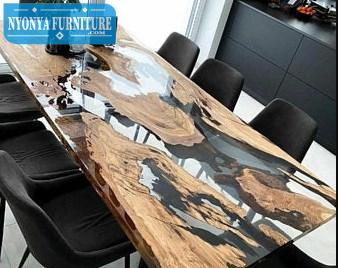 Trambesi meja kantor full kaca