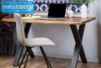 Study desk wood meja belajar
