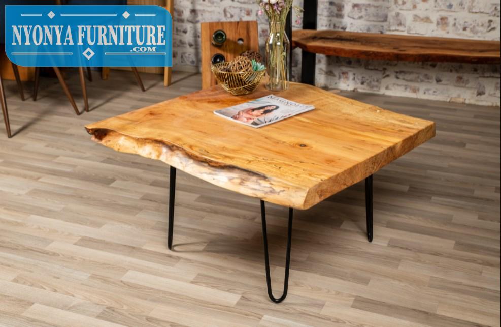 Table wood natural utuh