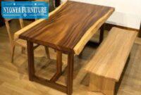 meja alamin kayu natural wood